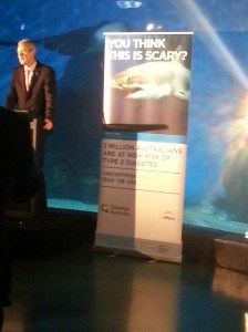 Professor Greg Johnson, CEO of Diabetes Australia launching the new campaign. 