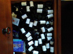 My drawer full of test strip containers. I didn't do a final count sadly.